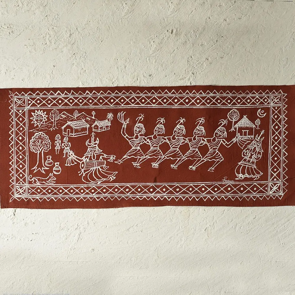 Traditional Muriya Painting | Bhitti Chitra ~ Mandar Dance