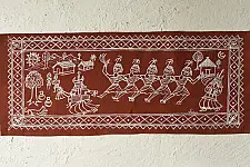 Muria Painting | Bhitti Chitra ~ Mandar Dance ( 9" x 22" )