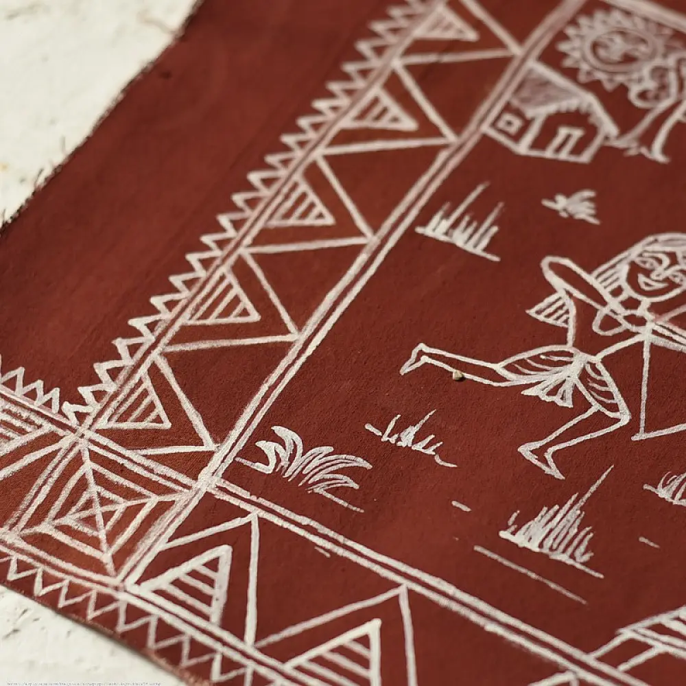 Traditional Muriya Painting | Bhitti Chitra ~ Shikar