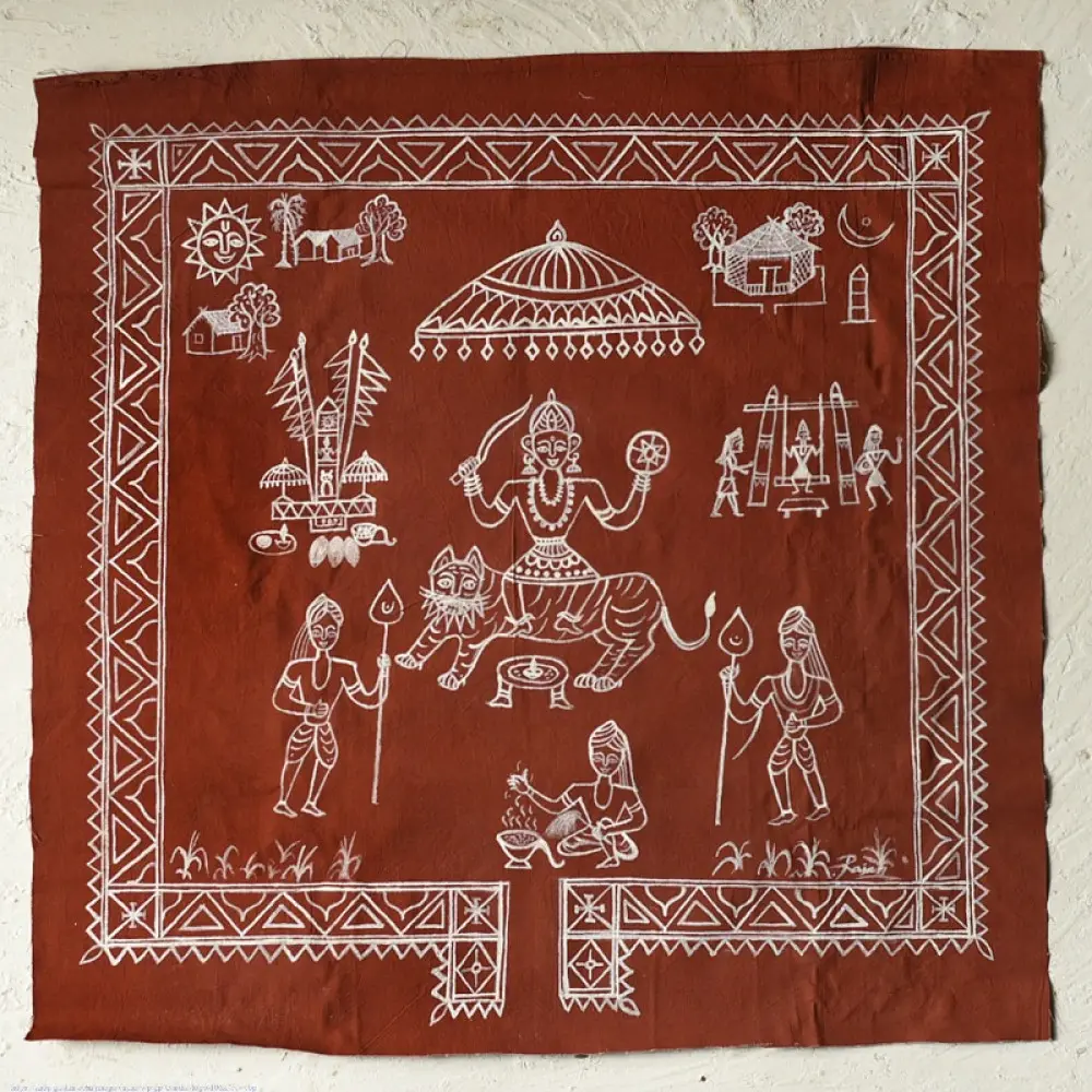 Traditional Muriya Painting | Bhitti Chitra ~ Danteshwari Jatra