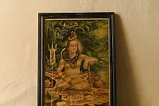 Memory Lines | Antique Print Shanker by Narottam Sharma ( With Frame)  