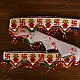 shop handmade door Glass Bead Door Toran - swastik kalash