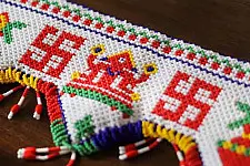Shubh-Laabh . शुभ लाभ | Traditional Glass Bead Toran - Shubh Laabh Design