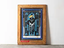 Memory Lines | Indian old Painting | Srinath ji  ( With Frame) 
