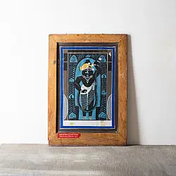 Memory Lines | Indian old Painting | Srinath ji  ( With Frame) 