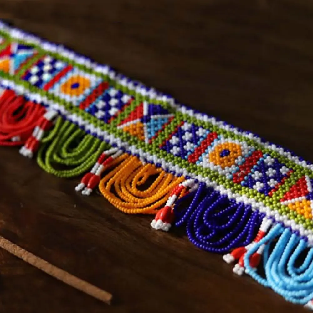 handmade Glass Bead Temple Toran