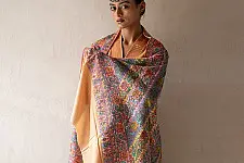 Pasham ~ Pure Pashmina Kani Shawl - Sozni Embroidered