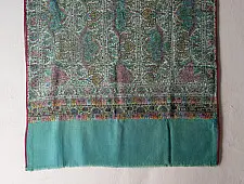 Pasham ~ Pashmina Kani Woolen Shawl & Sozni Embroidery 