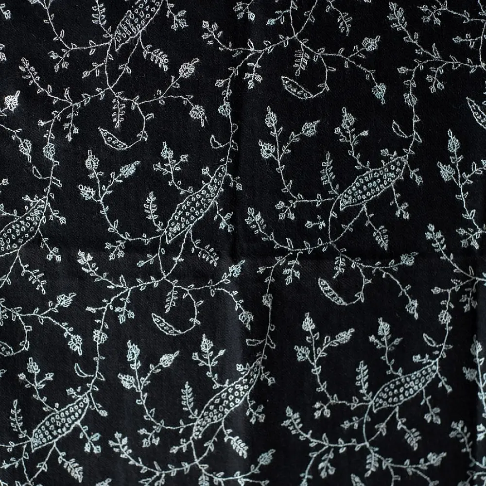 shop Pure Pashmina Sozni Embroidered Woolen Stole