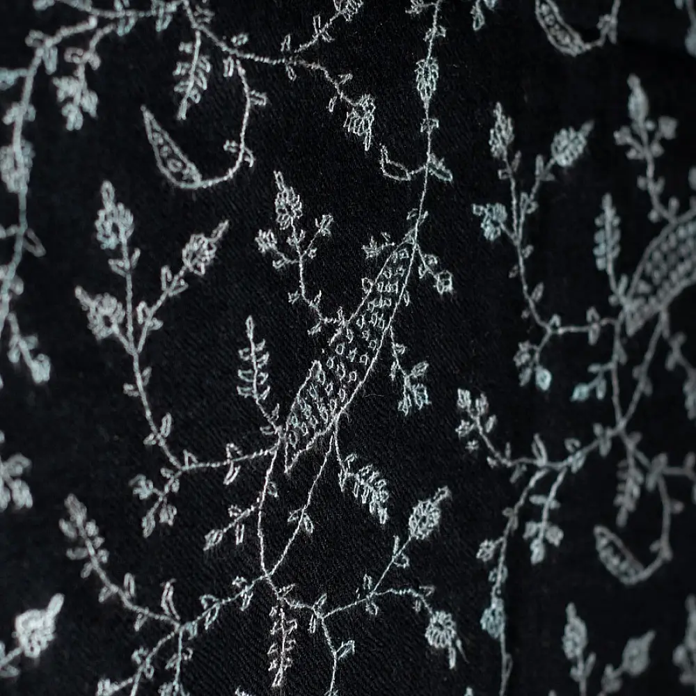 shop Pure Pashmina Sozni Embroidered Woolen Stole