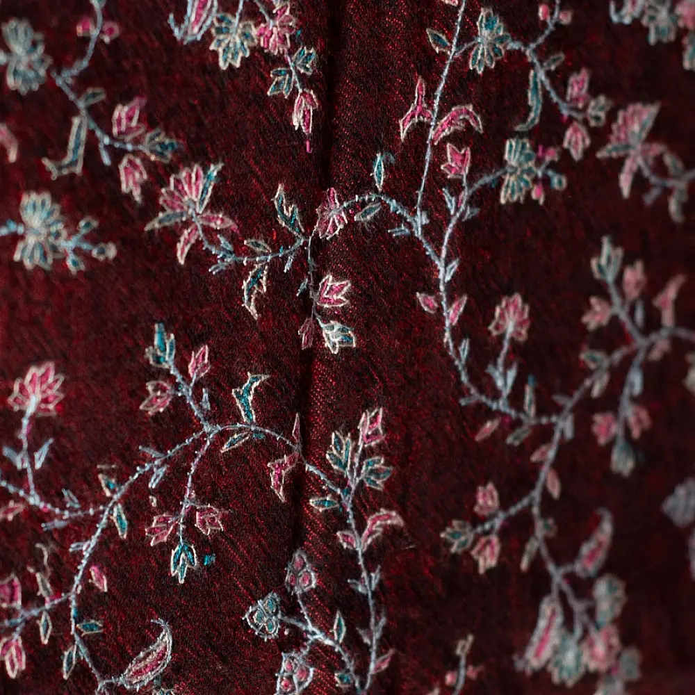 shop Pashmina Sozni Embroidered Woolen Stole