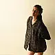 buy Linen Ajrakh Printed Black Shirt - Natural Dyed