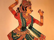 Leather Puppets | Radha ( Three colour Green/Orange/Pink )