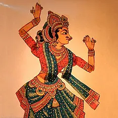 Leather Puppets | Radha ( Three colour Green/Orange/Pink )