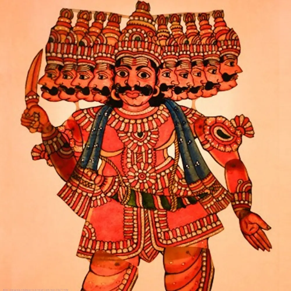 raavan-Handmade leather puppet