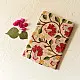 Kantha Tussar Silk Dupatta ~ Hibiscus Flowers Embroidered