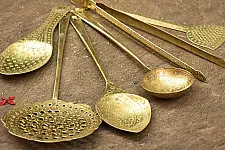Ahar ✽ Brass ~ Kitchen set { Six piece set } Ahar ✽ Brass ~ Kitchen set { Six piece set }