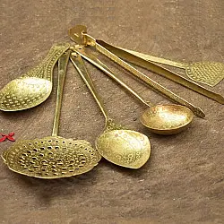 Ahar ✽ Brass ~ Kitchen set { Six piece set }