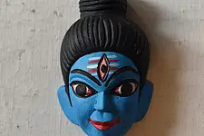 Handmade Wooden Mask - Shankar old