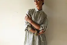 Itr . इत्र | Indigo Modal Silk Shirt - Trigo| Unisex