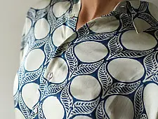 Itr . इत्र | Indigo Modal Silk Shirt - Bubble| Unisex