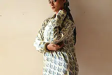Itr . इत्र | Indigo Modal Silk Shirt - Bloom | Unisex