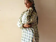 Itr . इत्र | Indigo Modal Silk Shirt - Bloom | Unisex