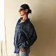 deep indigo blue ajrakh cotton shirt geometric diamond jaal block print madder red accents hand block printed relaxed fit artisanal shirt men women unisex sustainable fashion
