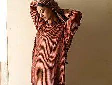 Itr . इत्र | Indigo Modal Silk Shirt - Beam | Unisex