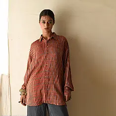 Itr . इत्र | Indigo Modal Silk Shirt - Beam | Unisex