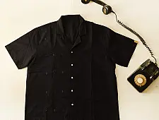 Tangaliya Handloom Shirt ~ Pure Cotton | Black