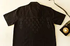Tangaliya Handloom Shirt ~ Pure Cotton | Unisex | Black