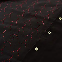 Handwoven Tangaliya  Shirt ~ Pure Cotton | Red Dots