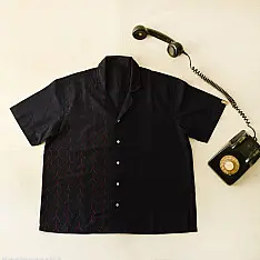 Handwoven Tangaliya  Shirt ~ Pure Cotton| Red Dots
