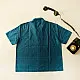 buy Tangaliya Handwoven Unisex Shirt Blue colour