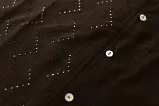 Tangaliya Handwoven Shirt ~ Unisex | Free Size | Black 