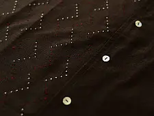 Tangaliya Handwoven Shirt ~ Free Size | Black 