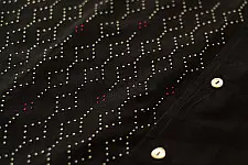 Handwoven Tangaliya  Shirt ~ 100% Cotton| Black colour 