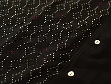 Handloom Tangaliya  Shirt ~ Unisex | Free Size | Black 