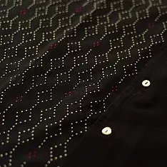 Handwoven Tangaliya  Shirt ~ 100% Cotton| Black colour 