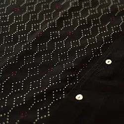 Handloom Tangaliya  Shirt ~ Unisex | Free Size | Black 