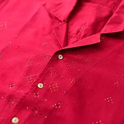 Handloom Tangaliya Shirt ~ Unisex Desugn | Pink Colour