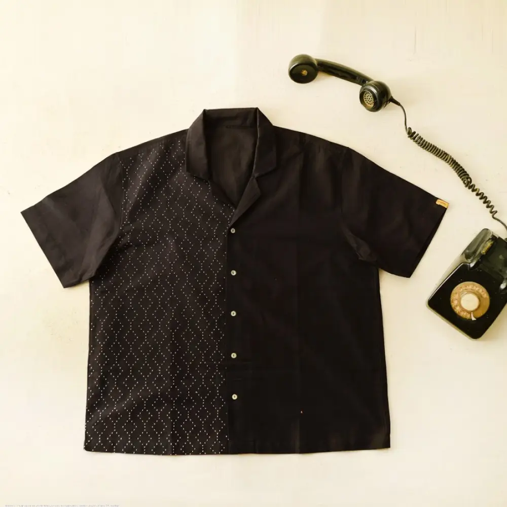 buy Handwoven Tangaliya Unisex Black Shirt