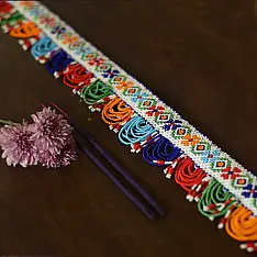 Shubh-Laabh . शुभ लाभ ⁂ Glass Bead ⁂ Temple Toran ⁂ 9E