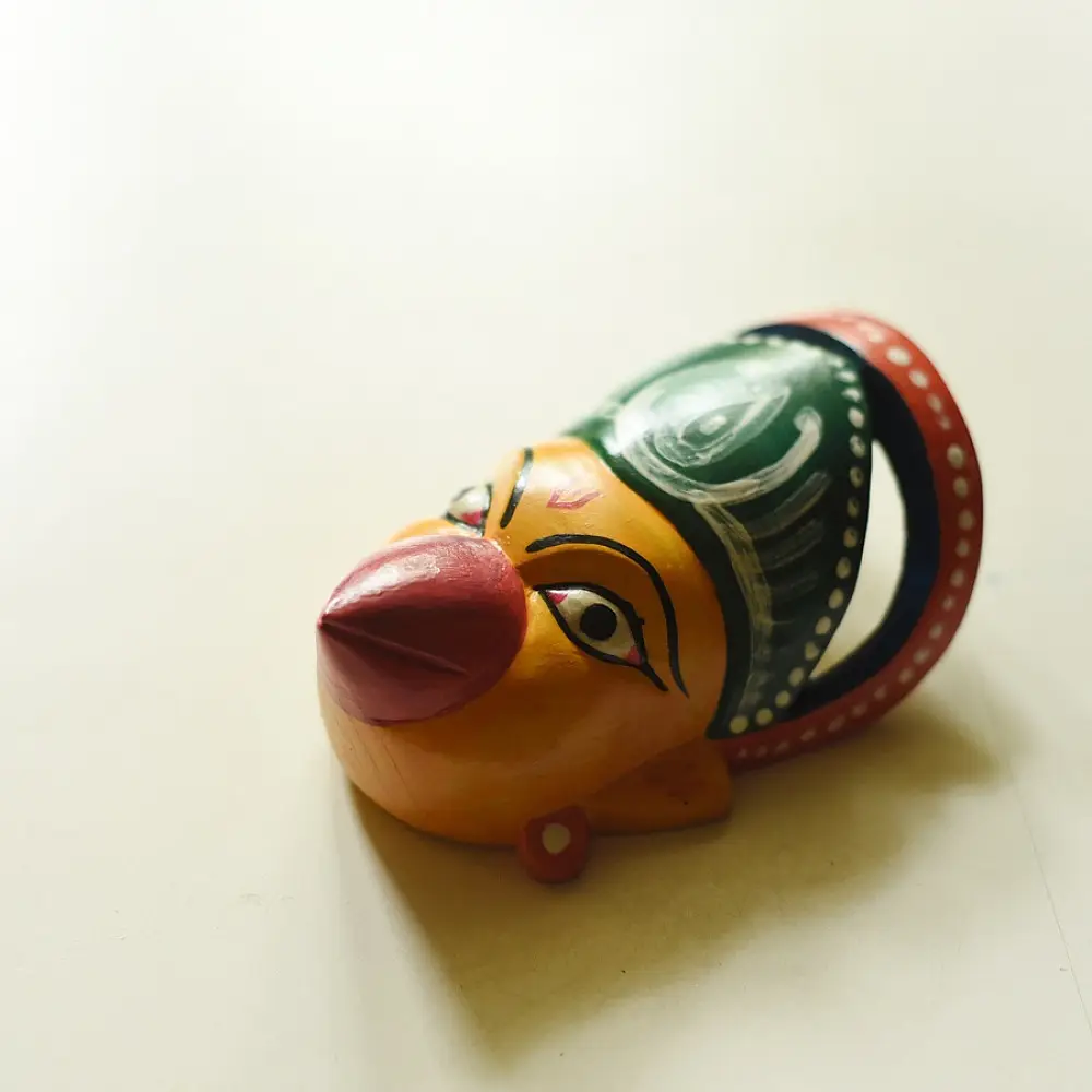 Handmade wooden mask - Garuda