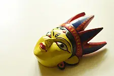 Handmade Wooden Mask - Tribal (A)
