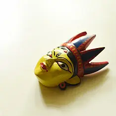 Handmade Wooden Mask - Tribal (A)