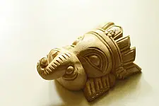 Handmade Wooden Mask - Ganesh