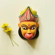 Handmade Wooden Mask - Hanuman