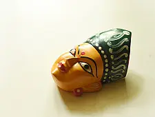 Handmade Wooden Mask - Tribal Goddess